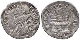 NAPOLI. Filippo III di Spagna (1598-1621). 15 Grana 1618. AG (g 3,68). Magliocca 20. R
BB
