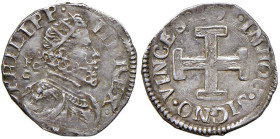 NAPOLI. Filippo III di Spagna (1598-1621). Carlino 1620?. AG (g 2,45). Magliocca 25. R Ultima cifra della data non leggibile.
BB+