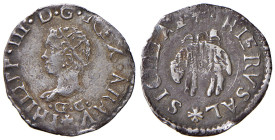 NAPOLI. Filippo III di Spagna (1598-1621). 1/2 Carlino. AG (g 1,36). Magliocca 39. RRR Con cartellino Numismatica de Falco.
BB