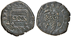 NAPOLI. Repubblica (1648). Tornese 1648. CU (g 2,58). Magliocca 5. RR Con cartellino A. de Falco.
BB+