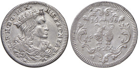 NAPOLI. Carlo II di Spagna (1674-1700). 20 Grana 1696. AG (g 4,31). Magliocca 27.
qSPL