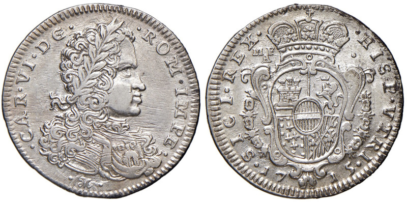 NAPOLI. Carlo VI d'Asburgo (1711-1734). Tarì 1715. AG (g 4,32). Magliocca 90. 
...