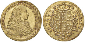 NAPOLI. Ferdinando IV di Borbone (1759-1816). 6 Ducati 1768. AU (g 8,79). Magliocca 199a; Gig. 15e. R
BB+