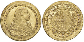 NAPOLI. Ferdinando IV di Borbone (1759-1816). 6 Ducati 1776. AU (g 8,82). Magliocca 212; Gig. 24.
BB/SPL