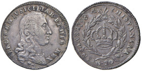 NAPOLI. Ferdinando IV di Borbone (1759-1816). 20 Grana 1798. AG (g 4,57). Magliocca 284; Gig. 104. 
BB/qSPL