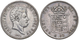NAPOLI. Ferdinando II di Borbone (1830-1859). 60 Grana 1851. AG (g 13,70). Magliocca 587; Gig.108. RR
qBB