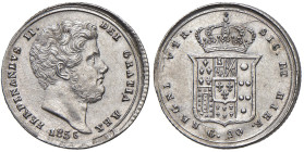 NAPOLI. Ferdinando II di Borbone (1830-1859). 20 Grana 1856. AG (g 4,62). Magliocca 621; Gig.140.
SPL