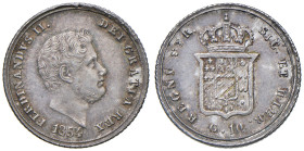 NAPOLI. Ferdinando II di Borbone (1830-1859). 10 Grana 1854. AG (g 2,32). Magliocca 651; Gig.168 D/. Cifra 4 della data su 3.
SPL