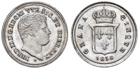 NAPOLI. Ferdinando II di Borbone (1830-1859). 5 Grana 1838. AG (g 1,15). Magliocca 657; Gig.174. 
SPL