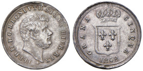 NAPOLI. Ferdinando II di Borbone (1830-1859). 5 Grana 1848. AG (g 1,12). Magliocca 662; Gig.179. 
qSPL