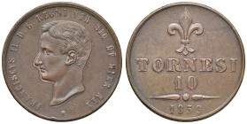 NAPOLI. Francesco II di Borbone (1859-1860). 10 Tornesi 1859. CU (g 30,28). Magliocca 809; Gig. 4.
qSPL