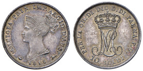 PARMA. Maria Luigia d'Austria (1815-1847). 10 Soldi 1815. AG (g 2,50). Gig. 10. 
SPL+