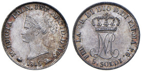 PARMA. Maria Luigia d'Austria (1815-1847). 5 Soldi 1815. AG (g 1,25). Gig. 12. Conservazione eccezionale.
FDC