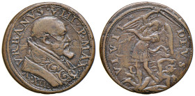 ROMA. Urbano VIII (1623-1644). Quattrino an. XIII. CU (g 3,18). MIR 1737/2. R 
BB+