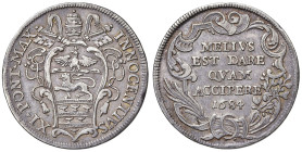 ROMA. Innocenzo XI (1676-1689). Testone 1684. AG (g 9,08). Munt. 80, MIR 2035/12. R
BB