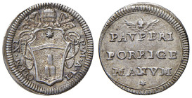 ROMA. Clemente XI (1700-1721). Mezzo Grosso an. VI. AG (g 0,68). Munt.171; MIR 2318/1. RR
qSPL