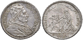 ROMA. Clemente XII (1730-1740). Testone 1735 an. V. AG (g 8,32). Munt. 33. R Moneta di ottima qualità per la tipologia, molto difficile da reperire in...