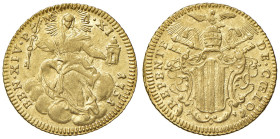 ROMA. Benedetto XIV (1740-1758). Zecchino 1751 an. XI. AU (g 3,42). Munt. 19 var.
SPL+