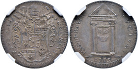 ROMA. Pio VI (1775-1799). Giulio 1775 an I. AG. Munt. 49. RR In slab NGC MS61.
SPL+
