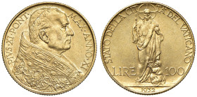 ROMA. PIO XI (1929-1938). 100 Lire 1932 an. XI. AU (g 8,80). Gig.4. R
SPL+