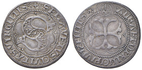 SIENA. Repubblica (Emissioni 1450-1470). Grosso da 5 Soldi e 6 Denari. AG (g 2,02). MIR 525. RR
BB