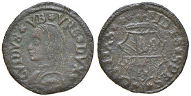 URBINO. Guidobaldo I di Montefeltro (1482-1508). Quattrino. MI (g 1,34). Cavicchi 34. R
BB