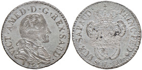 REGNO DI SARDEGNA. Vittorio Amedeo III (1773-1796). 20 Soldi 1795. MI. Mont.372. Periziato Ranieri qSPL.
qSPL