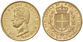 REGNO DI SARDEGNA. Carlo Alberto (1831-1849). 20 Lire 1847 Genova AU. Gig.40. 
qSPL