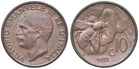 REGNO D'ITALIA. Vittorio Emanuele III (1900-1943). 10 Centesimi 1933. CU. Gig. 232. Periato Marco Esposito FDC rame rosso.
FDC