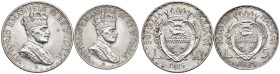 SOMALIA ITALIANA. Vittorio Emanuele III (1909-1925). 10 e 5 Lire 1925. AG. Gig 32,33. NC
qFDC/FDC