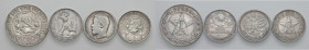 RUSSIA. Lotto di 4 monete. Rublo 1921, 50 Kopeks 1899, 1922 e 1925. AG.