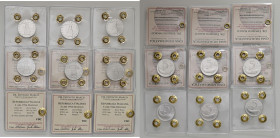 REPUBBLICA. Lotto 6 monete: 5 lire 1951, 1952, 1953, 1954 (firma distante), 1955, 1966. IT. Gig. 282,283,284,285a,286,288. Tutte periziate Marco Espos...