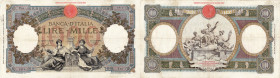 REGNO. Vittorio Emanuele III. 1.000 lire REGINE DEL MARE (FASCIO) 20-03-1941. Gig.BI-44O. R. Periziata Gerardo Vendemia.
BB