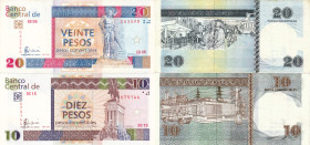 CUBA. Banco Central. 20 e 10 pesos 2006. P.FX50, P.FX49. Carta di buona qualità, deboli pieghe.
BB+/qSPL