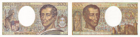 FRANCIA. Repubblica. 200 franchi 1990. KM.155d. Carta di buona consistenza, pieghe centrali.
SPL