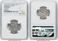 Charles & Johanna "Late Series" Real ND (1554-1556) M-O XF Details (Cleaned) NGC, Mexico City mint, Cal-74. 3.31gm. HID09801242017 © 2022 Heritage Auc...