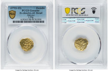 Philip V gold Cob Escudo ND (1711-1713) AU Details (Ex Jewelry) PCGS, Mexico City mint, KM51.1, Cal-Type-206. 3.39gm. This example's surfaces and its ...