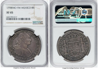 Charles IV 8 Reales 1798 Mo-FM XF45 NGC, Mexico City mint, KM109, Cal-961. A moderately handled piece dressed in a deep patina. HID09801242017 © 2022 ...