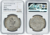Guadalajara. Ferdinand VII "Royalist" 8 Reales 1821 GA-FS MS61 NGC, Guadalajara mint, KM111.3, Cal-1211. A survivor from the provincial Guadalajara mi...