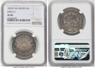 Republic 4 Reales 1863 Ce-ML XF40 NGC, Real de Catorce mint, KM375. Small C variety. A one-year type rarely surfacing in this state of preservation, w...
