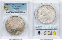 Republic 8 Reales 1897 Zs-FZ MS64 PCGS, Zacatecas mint, KM377.13, DP-Zs83. A more prolific example from the Second Republic series of 8 Reales, yet di...