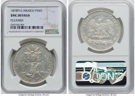 Republic Peso 1870 Pi-G UNC Details (Cleaned) NGC, San Luis Potosi mint, KM408.7, DP-Pi58. A tough date and mint to encounter in anything appreciable ...