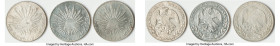 Republic 3-Piece Lot of Uncertified Pesos (Cleaned), 1) Peso 1869 Mo-CH 2) Peso 1869 Zs-YH 3) Peso 1868 Zs-JS Sold as is, no returns. HID09801242017 ©...