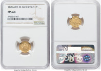 Republic gold Peso 1886 Mo-M MS64 NGC, Mexico City mint, KM410.5. Mintage 1,700. Tied for the finest at NGC. HID09801242017 © 2022 Heritage Auctions |...