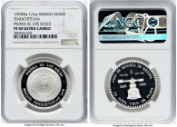 Estados Unidos silver Proof "Tenochtitlan - Piedra de los Soles" Medal (1/2 oz) 1993-Mo PR69 Ultra Cameo NGC, Mexico City mint, KM-Unl. HID09801242017...