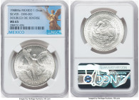 Estados Unidos Mint Error - Doubled Die Reverse Onza 1988-Mo MS65 NGC, Mexico City mint, KM494.1. DDR #1 variety. HID09801242017 © 2022 Heritage Aucti...