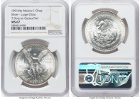 Estados Unidos 3-Piece Lot of Certified Onzas 1991-Mo MS67 NGC, Mexico City mint, KM494.3. First of two year type. Large size. 7 Dots on Cactus Pad va...