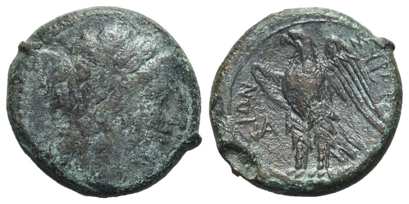 Sicily, Syracuse. Hiketas II (287-278 BC). Æ (23mm, 8.89g, 6h), c. 283-279. Laur...