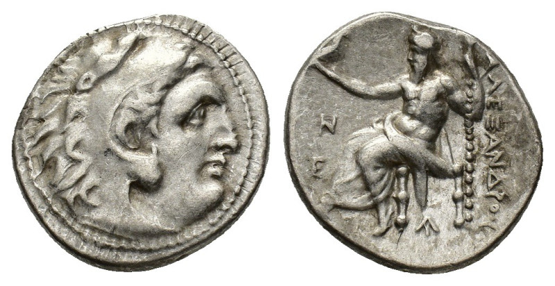Kings of Macedon, Alexander III ‘the Great’ (336-323 BC). AR Drachm (18mm, 4.24g...