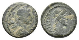 Mysia, Pergamum. Pseudo-autonomous issue, c. AD 40-60. Æ (15mm, 3.01g). Draped bust of Senate r. R/ Turreted bust of Roma r. RPC I 2374; BMC 205. Good...